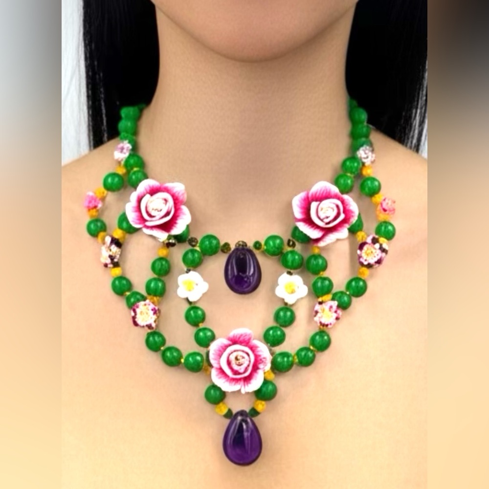 Flower 🌸 Statement”🌸 Necklace